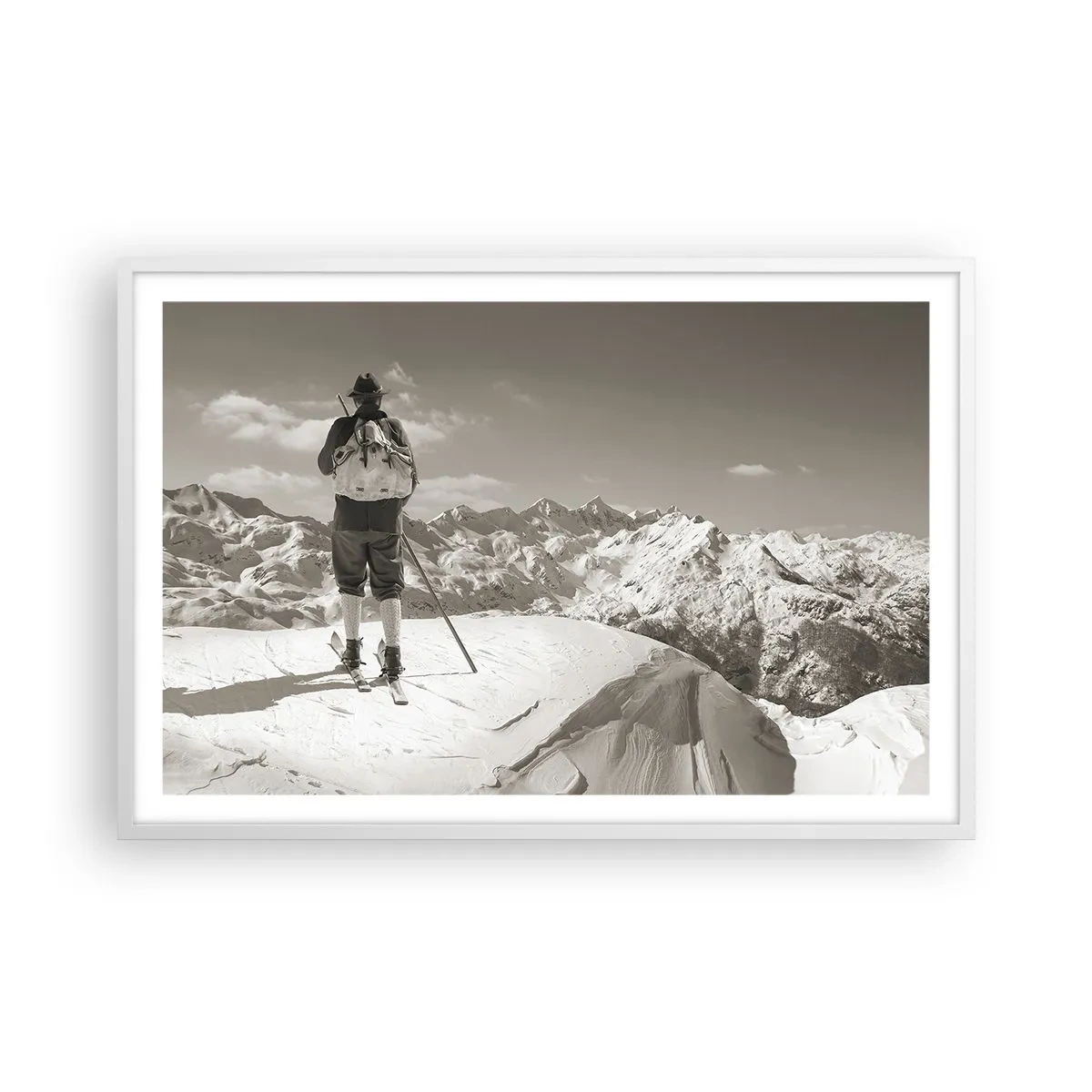 Poster in white frmae - Mountains Are the Same - 91x61 cm