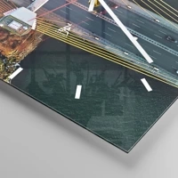 Clock face with lines