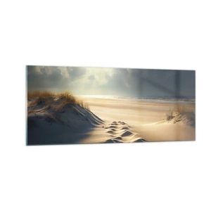 Glass picture - Calming Landscape - 100x40 cm
