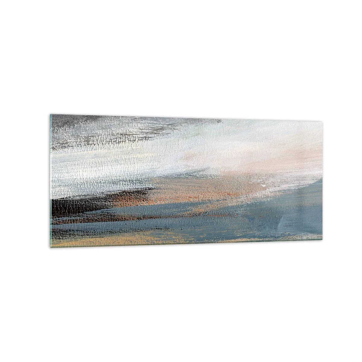 Glass picture - Abstract: Northern Landscsape - 120x50 cm