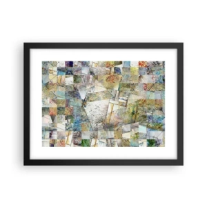 Poster in black frame - Geometric Reshuffling - 40x30 cm