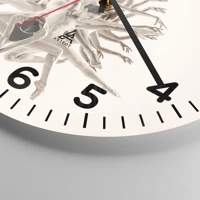 Clock face with numbers