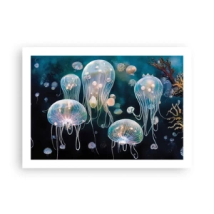Poster - Underwater Ball - 70x50 cm