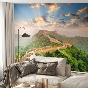 Custom Self-Adhesive Wallpaper Deluxe Sticker - Neverending Grandeur - Landscape, The Great Wall of China, Asia