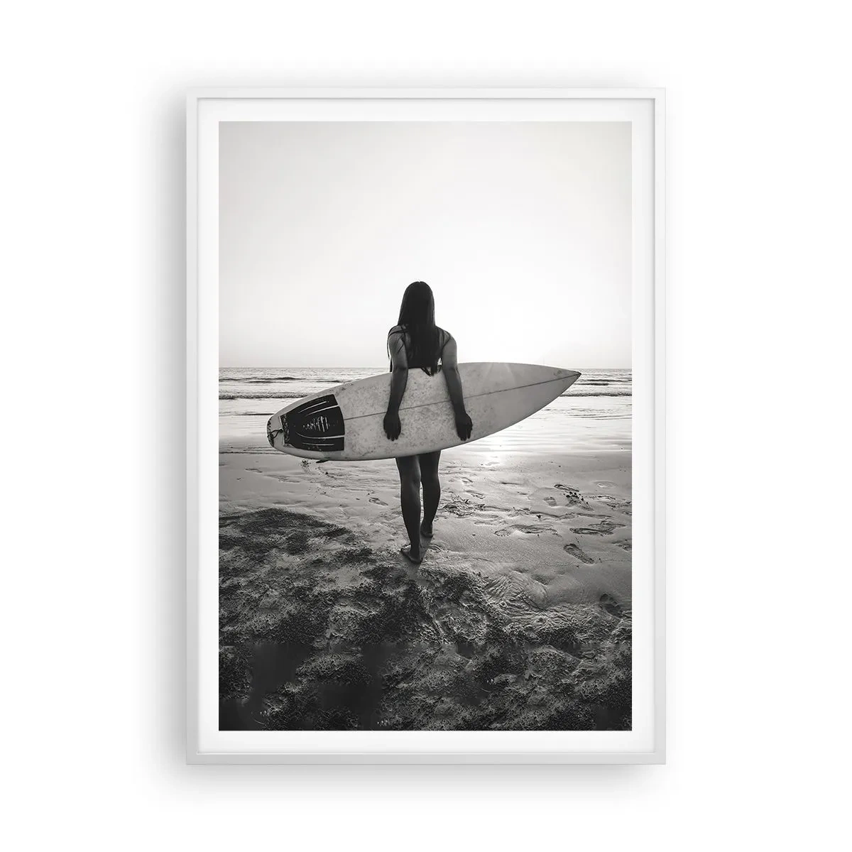 Poster in white frmae - Daughter of Sea Wave - 70x100 cm