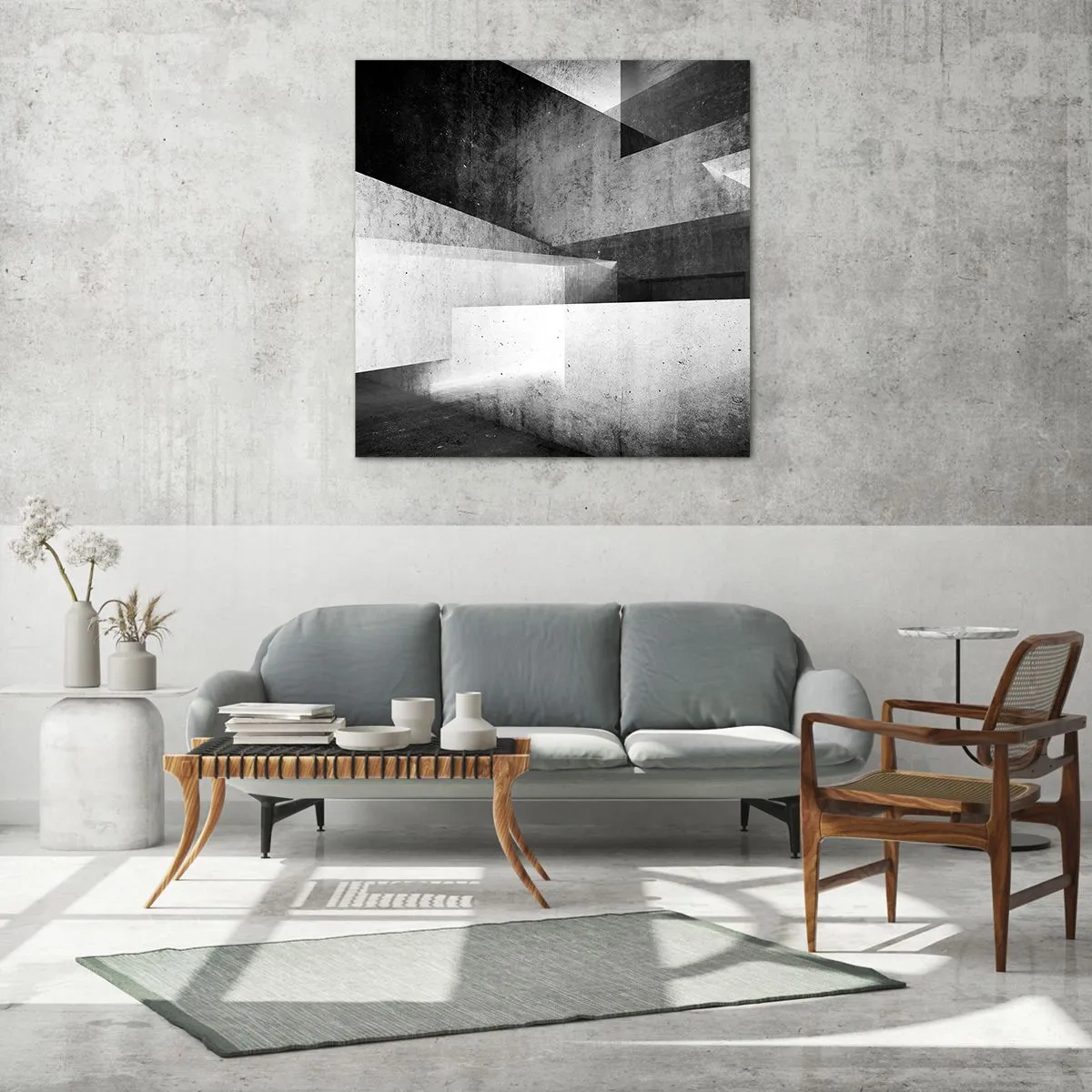 Glass picture - Structure of Space - 50x50 cm