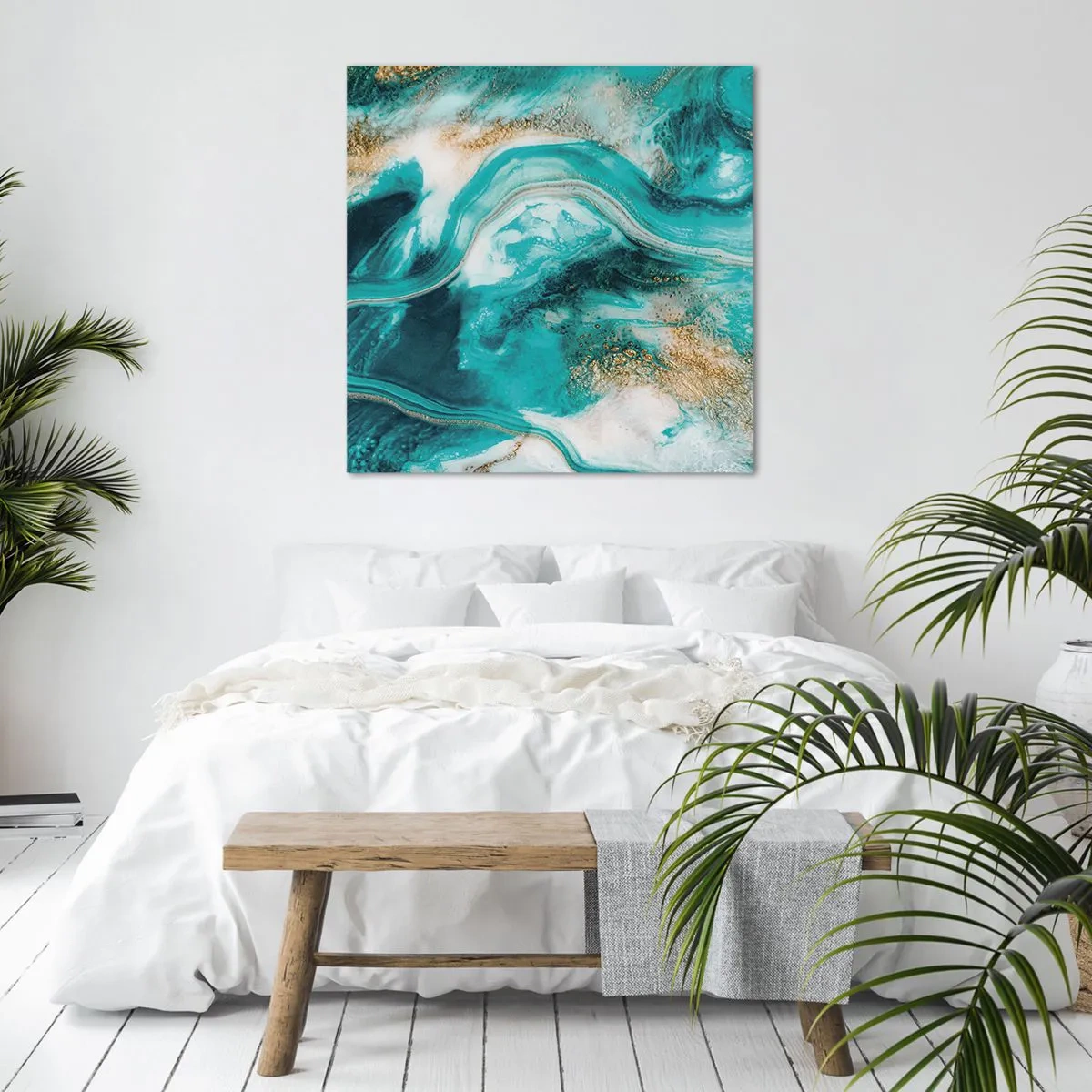 Canvas picture - River of Gold - 50x50 cm