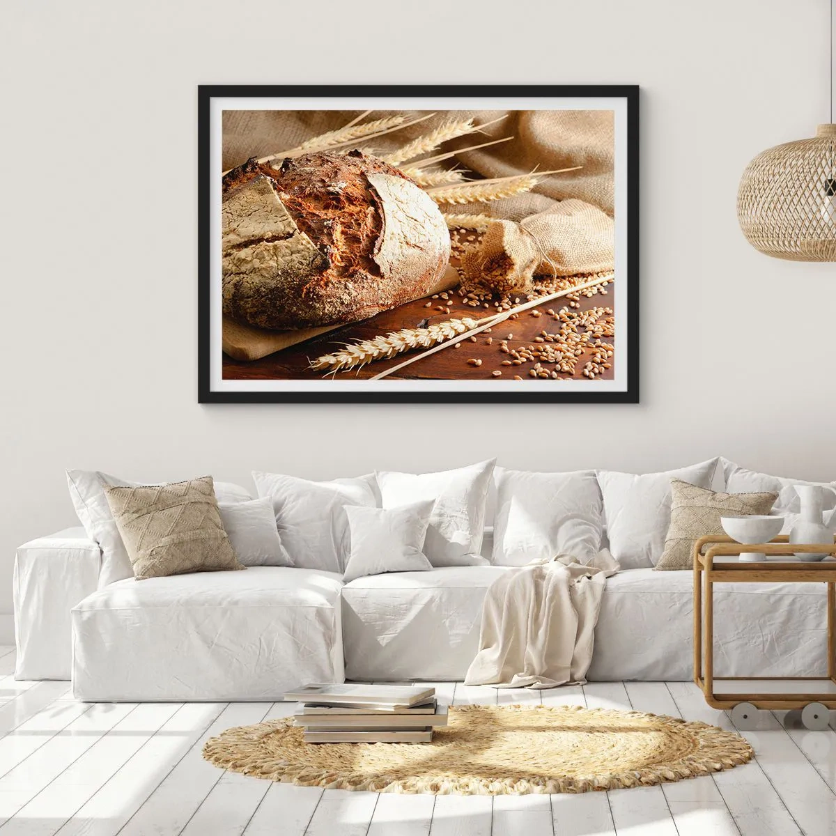 Poster in black frame - Tasty, Fragrant, Crunchy - 91x61 cm