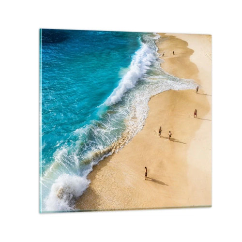 Glass picture - And Next the Sun, Beach… - 70x70 cm