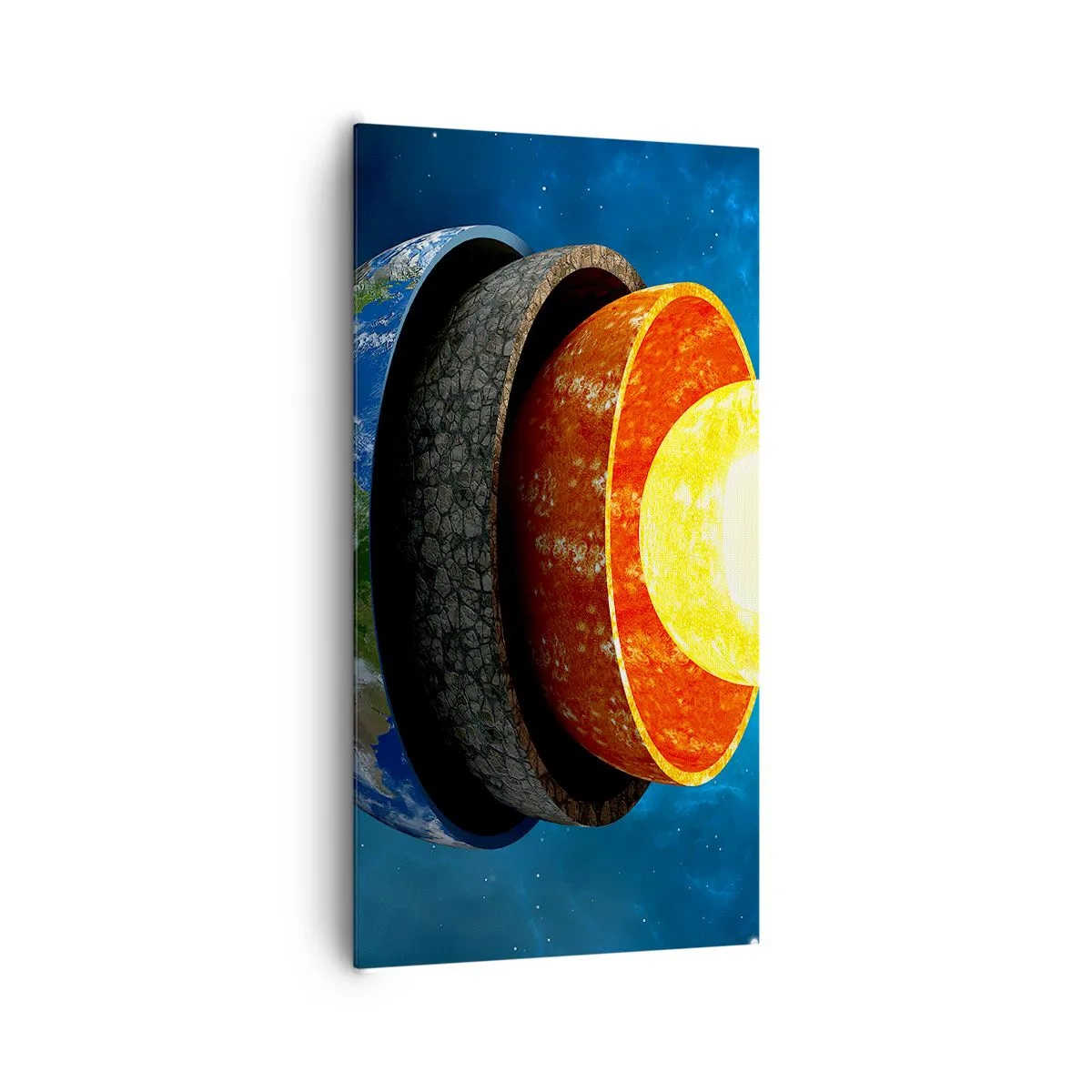 Canvas picture - Journey to the Interior of the Earth - 65x120 cm