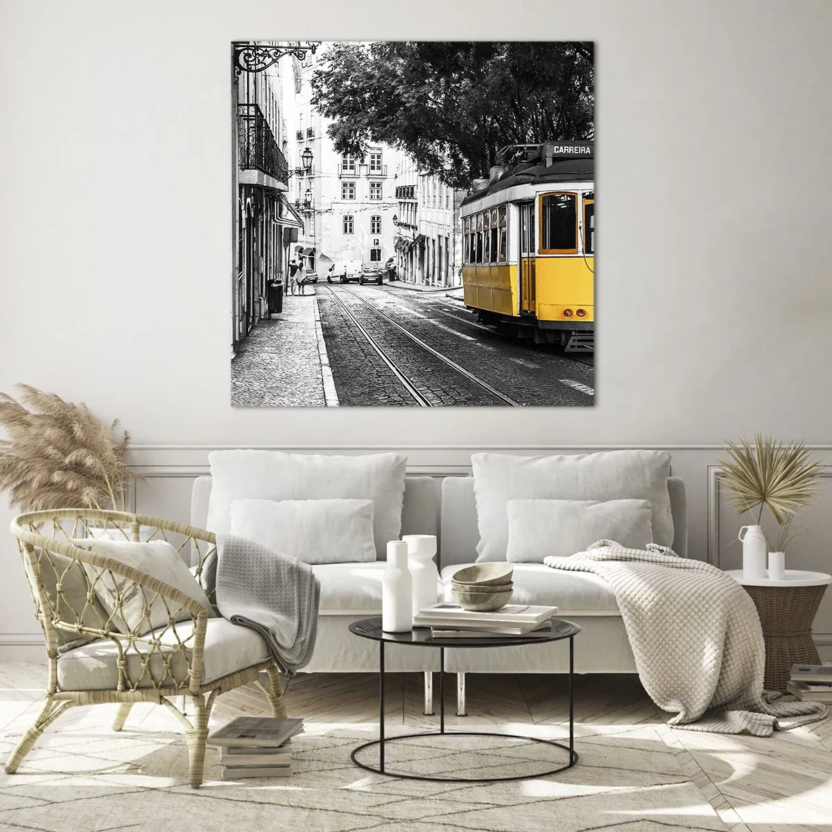 Glass picture - With Fado in the Background - 70x70 cm