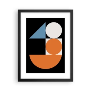 Poster in black frame - Figure System - 30x40 cm