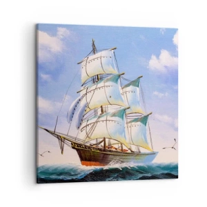 Canvas picture - Proudly with Wind - 50x50 cm