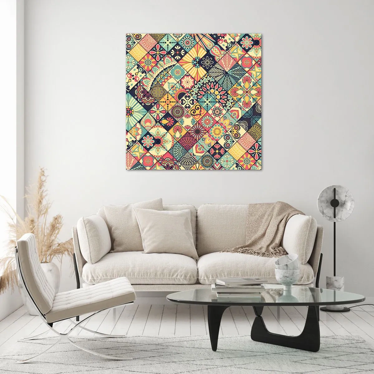 Glass picture - Moroccan Style - 60x60 cm