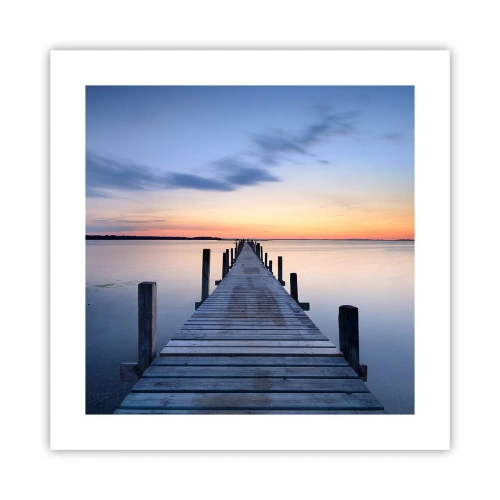 Poster - Calm of a Quiet Dusk - 40x40 cm