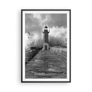 Poster in black frame - Fearless - 61x91 cm