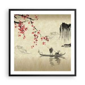 Poster in black frame - In Cherry Blossom Country - 60x60 cm