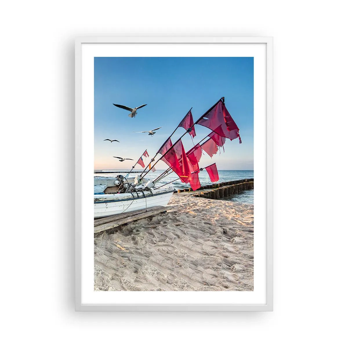 Poster in white frmae - Deserved Rest - 50x70 cm