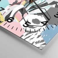 Clock face with numbers