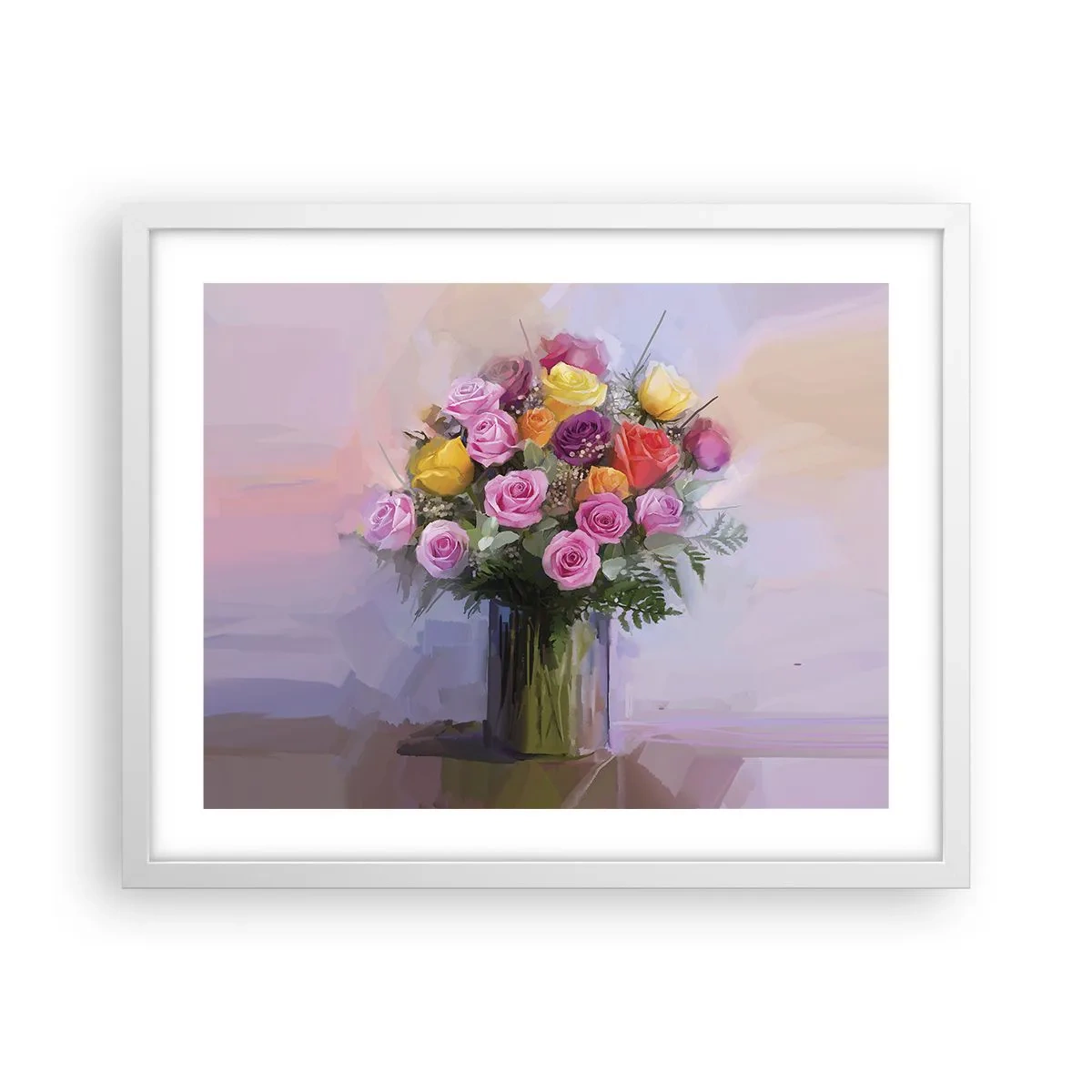 Poster in white frmae - Retained Beauty - 50x40 cm