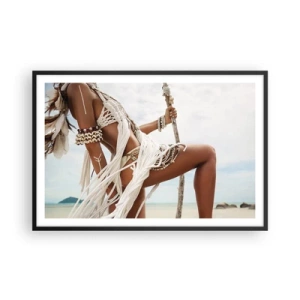 Poster in black frame - Priestess of the Sun - 91x61 cm