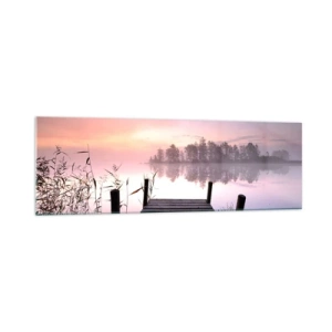 Glass picture - Out from a Lilac Fog… - 160x50 cm