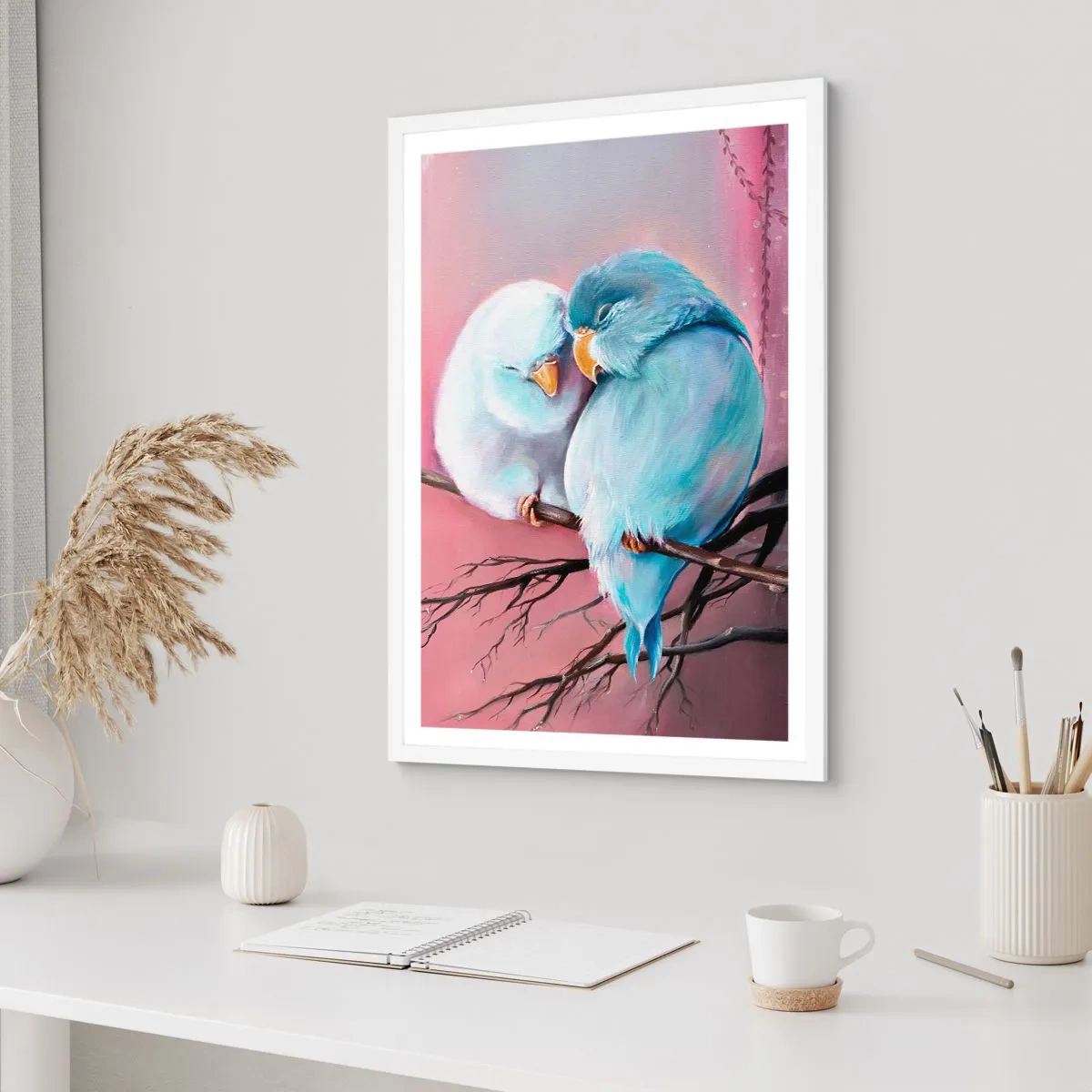 Poster in white frmae - What Can We Add? - 40x50 cm