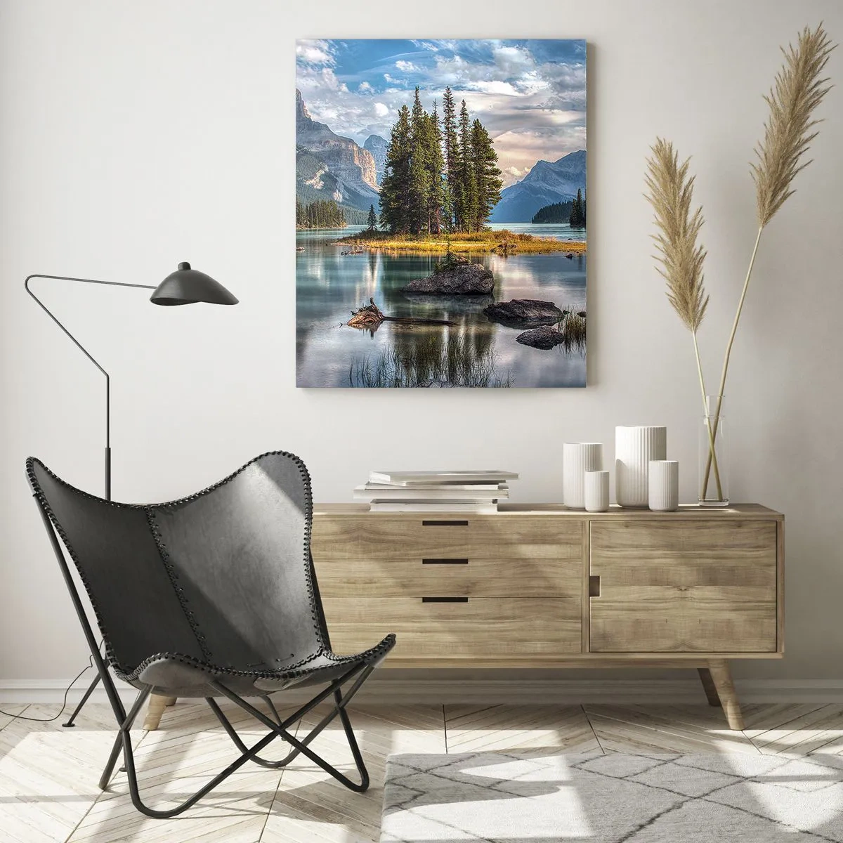 Glass picture - By Big and Clear Waters - 70x100 cm