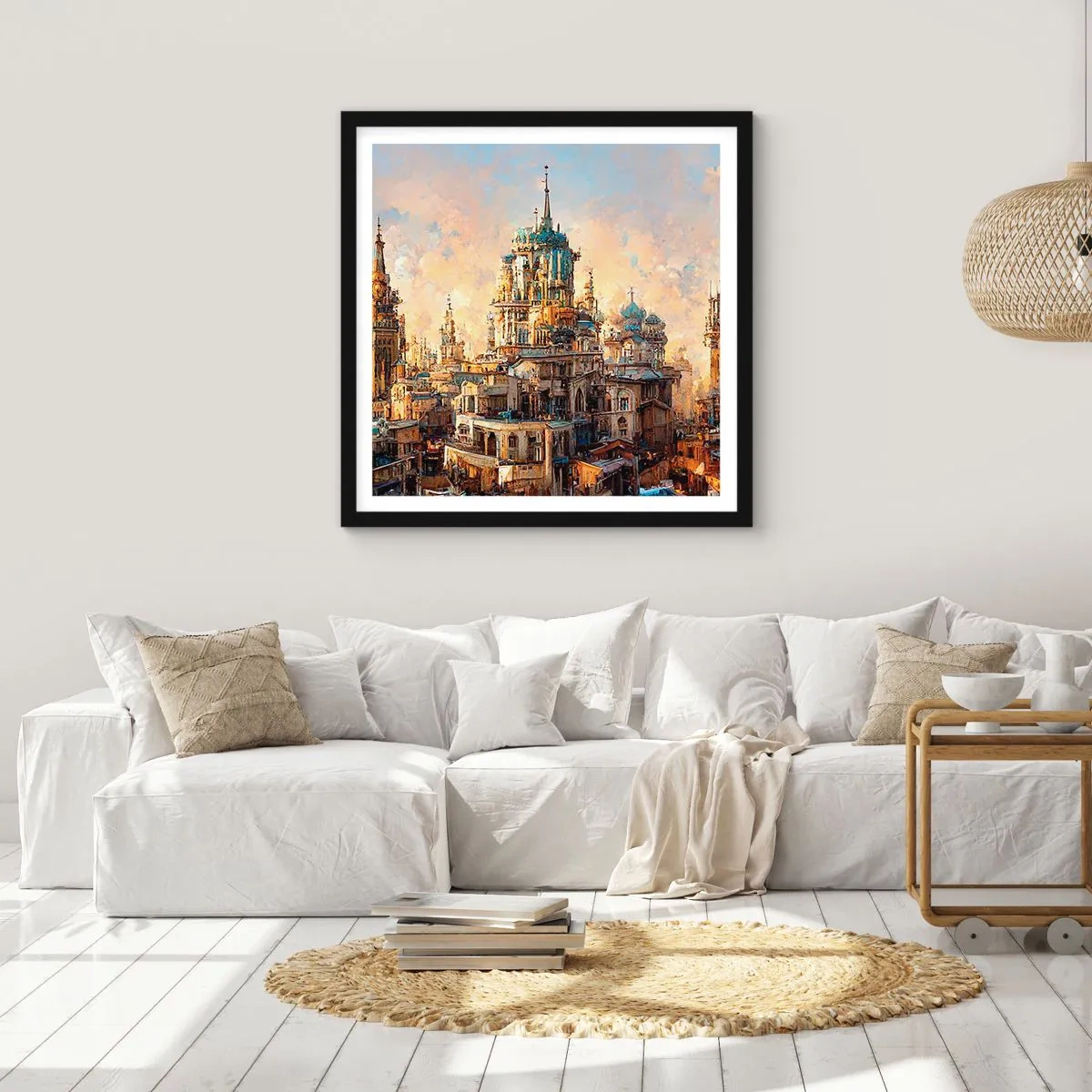 Poster in black frame - City of Cities - 30x30 cm