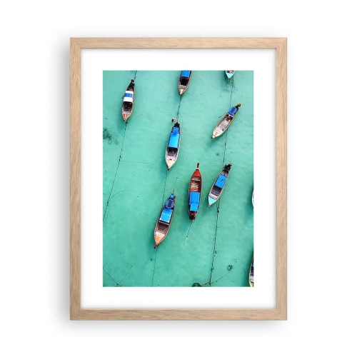 Poster in light oak frame - In Joyful Expectation - 30x40 cm