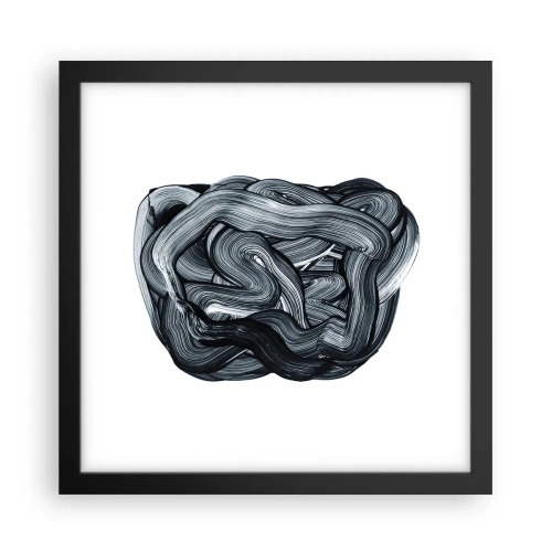 Poster in black frame - It's Not So simple - 30x30 cm