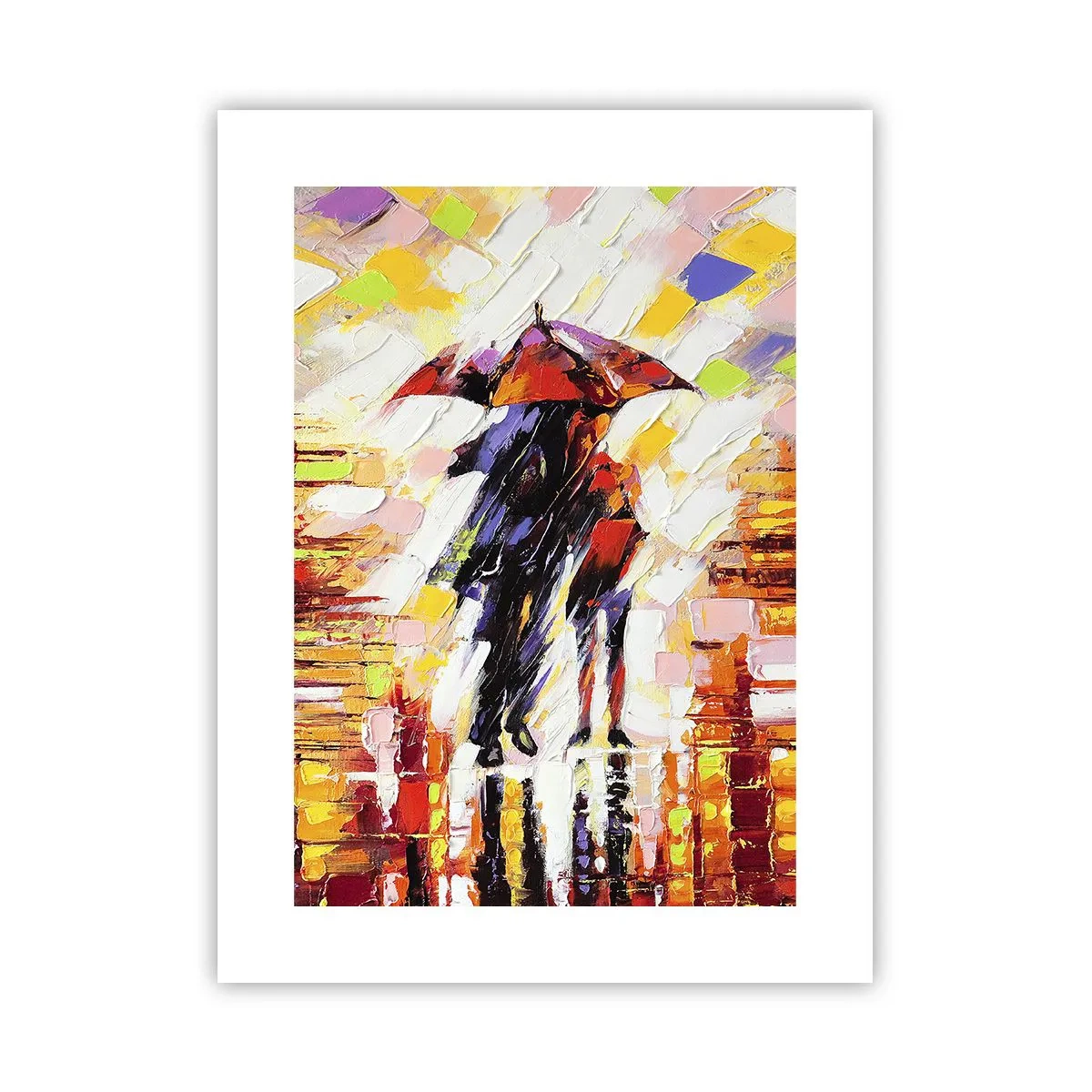 Poster - Together through Night and Rain - 30x40 cm