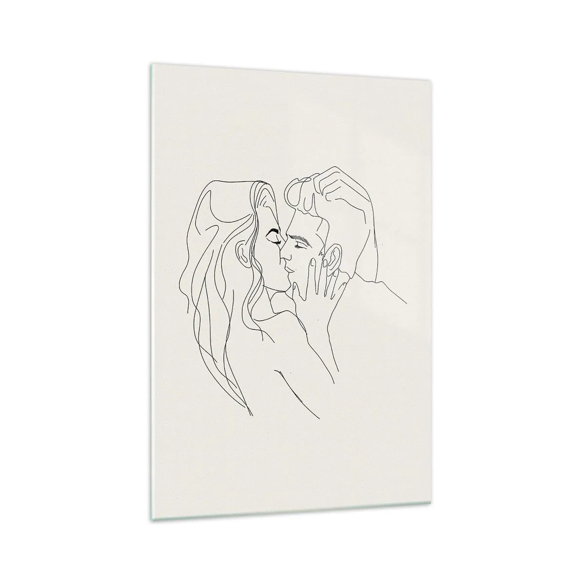 Glass picture - Tangled up by a Feeling - 70x100 cm