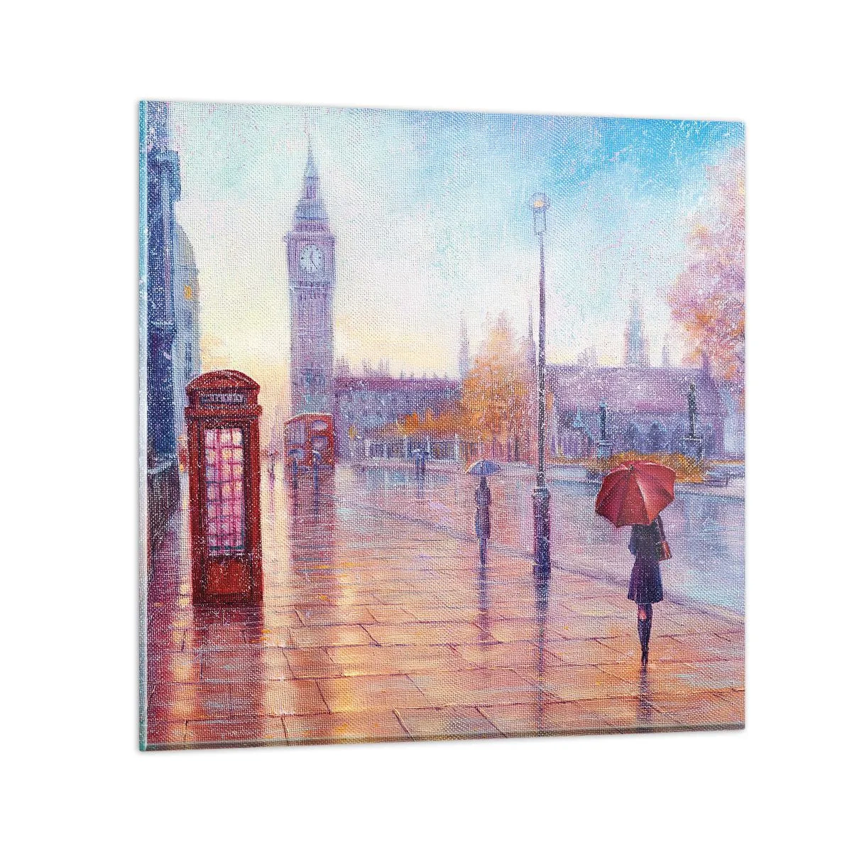 Glass picture - London Autumn Day - 50x50 cm