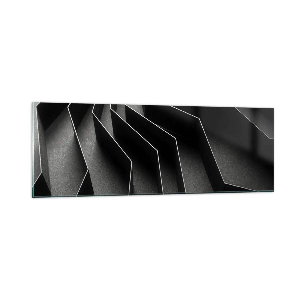 Glass picture - Spacial Order - 90x30 cm