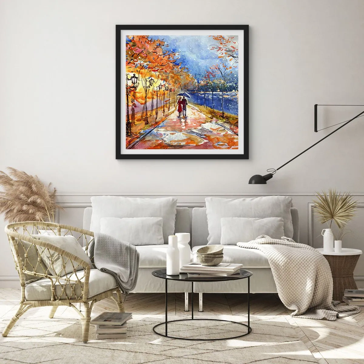 Poster in black frame - Together to the Limit of Time  - 50x50 cm