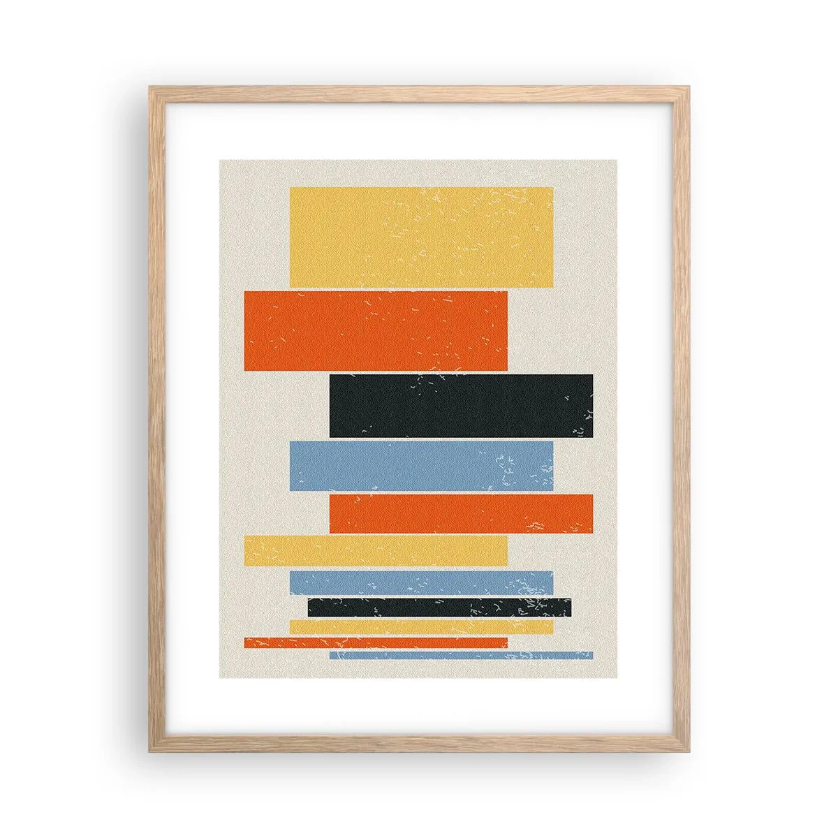 Poster in light oak frame - Notation of Music - 40x50 cm