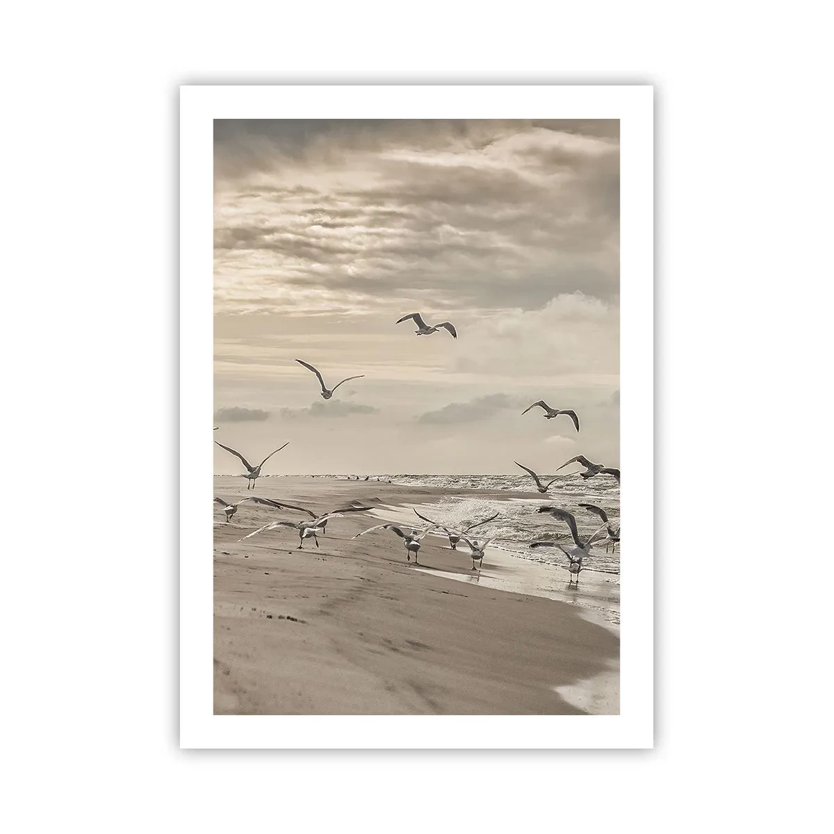 Poster - Sound of the Sea, Singing of the Birds - 50x70 cm