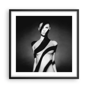 Poster in black frame - In the Light and in the Shadow - 50x50 cm