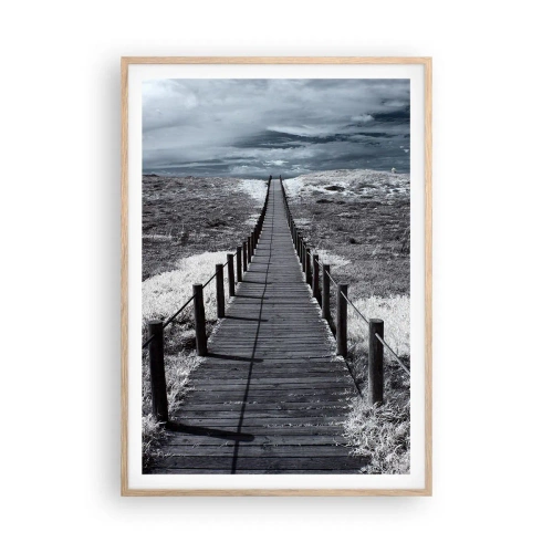 Poster in light oak frame - To the Shore - 70x100 cm