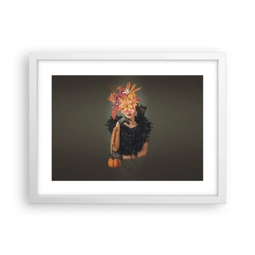 Poster in white frmae - Charm of a Witch - 40x30 cm