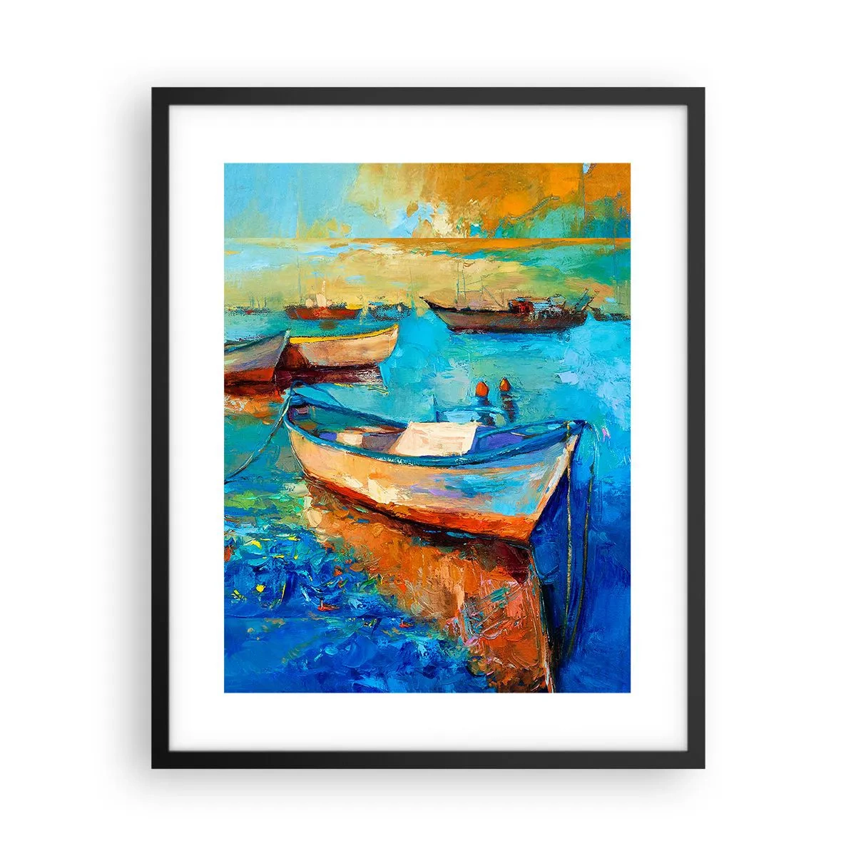 Poster in black frame - In a Southern Bay - 40x50 cm