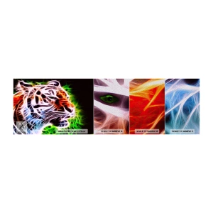 Photo Wallpaper Sample Premium Sand - Menacing Weather - Abstraction, Animals, Predator - 100x30 cm