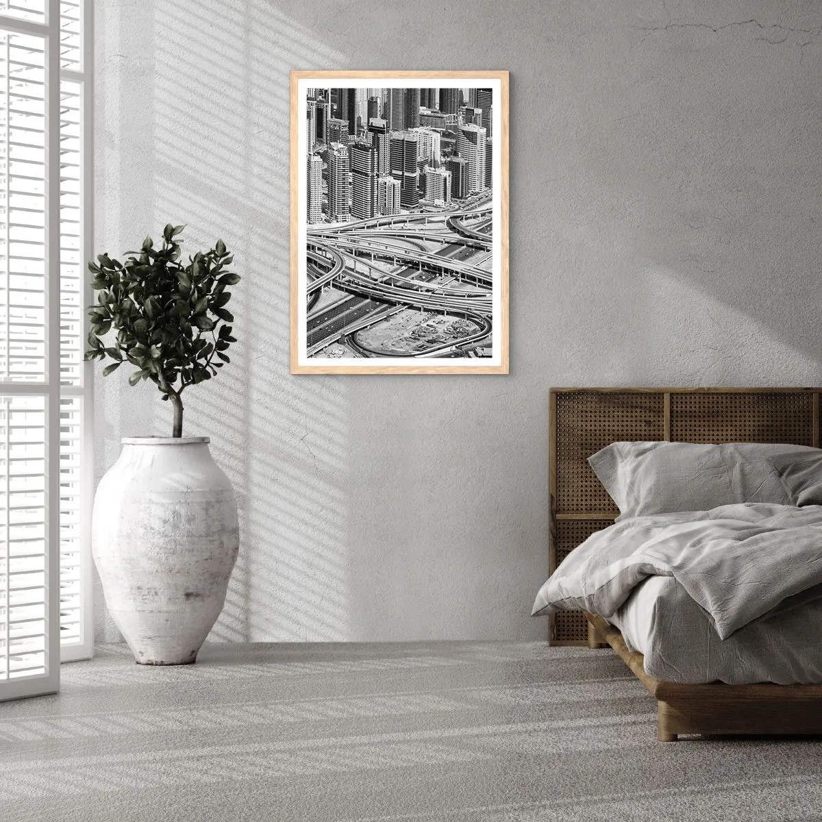 Poster in light oak frame - Dubai - Impossible City - 70x100 cm