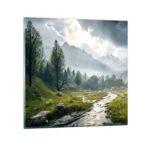 Glass picture - There And Back - 70x70 cm