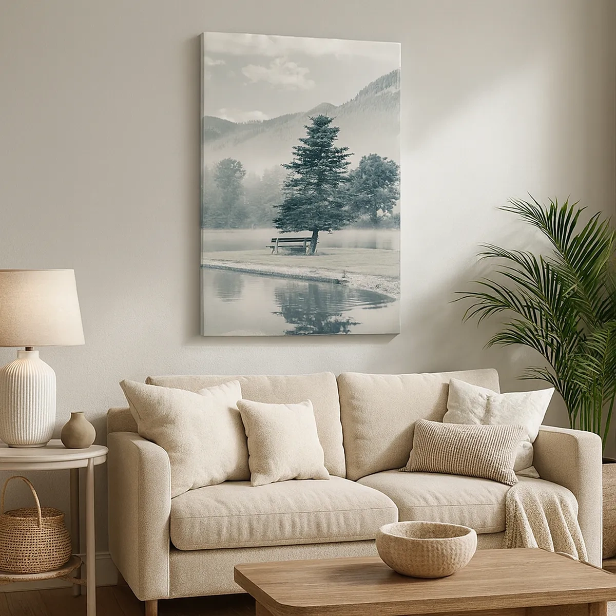 Canvas picture - Lake Is Still Asleep - 50x70 cm
