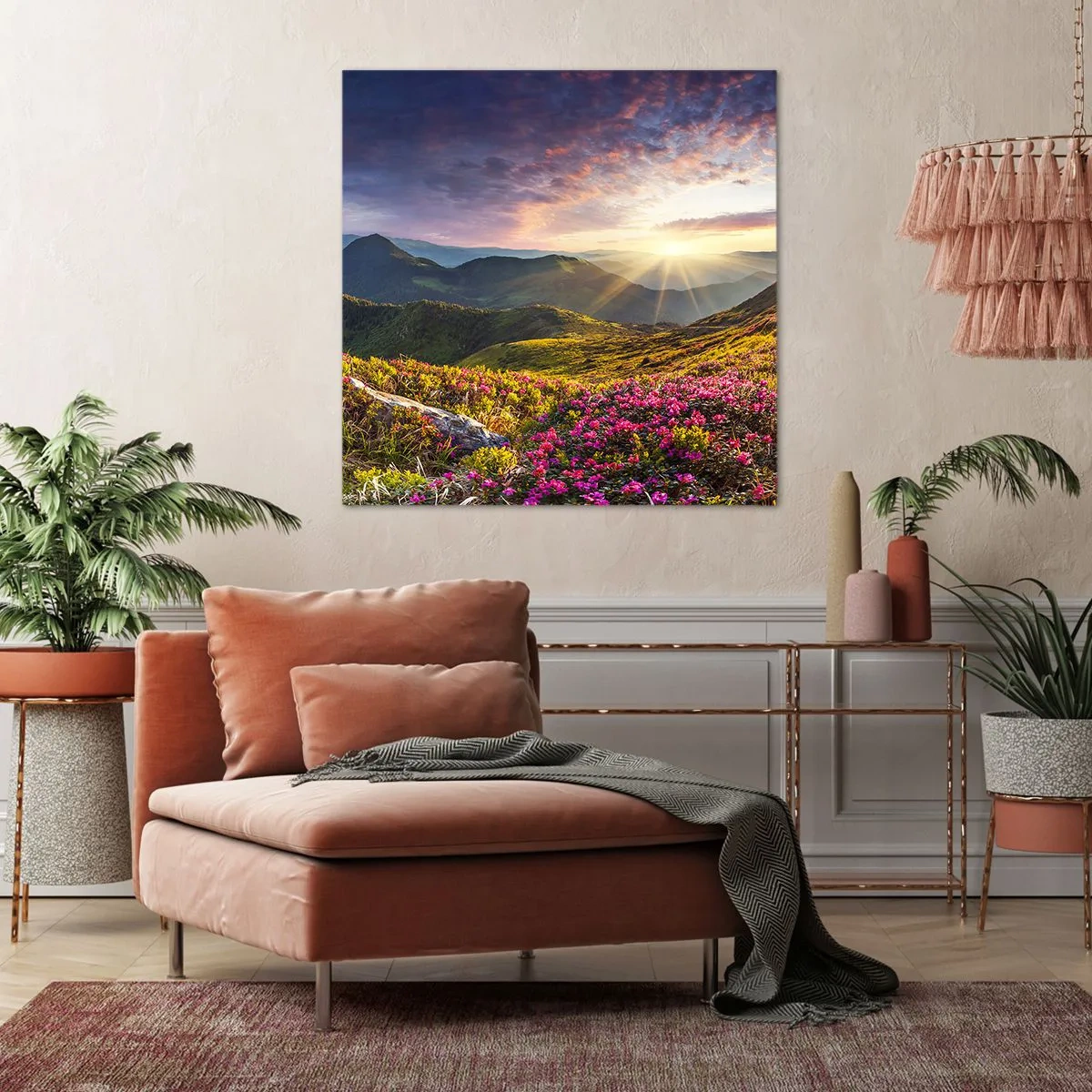 Canvas picture - Freshness of Mountain Morning - 40x40 cm