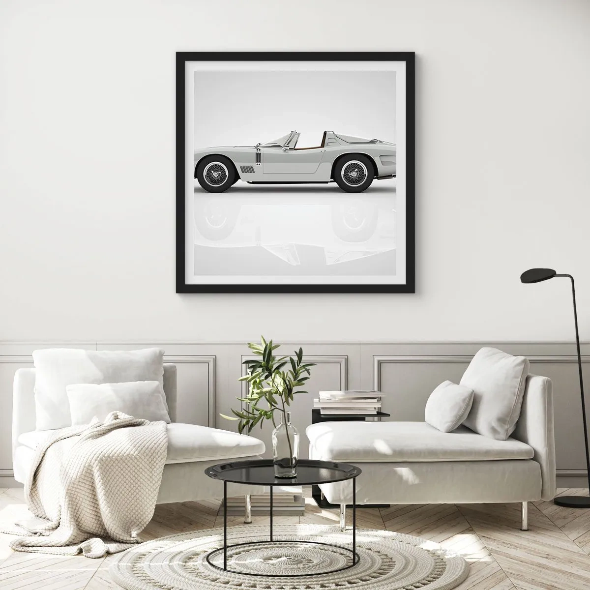 Poster in black frame - Promise of Fun - 40x40 cm