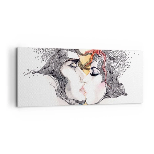 Canvas picture - World Does Not Exist - 120x50 cm