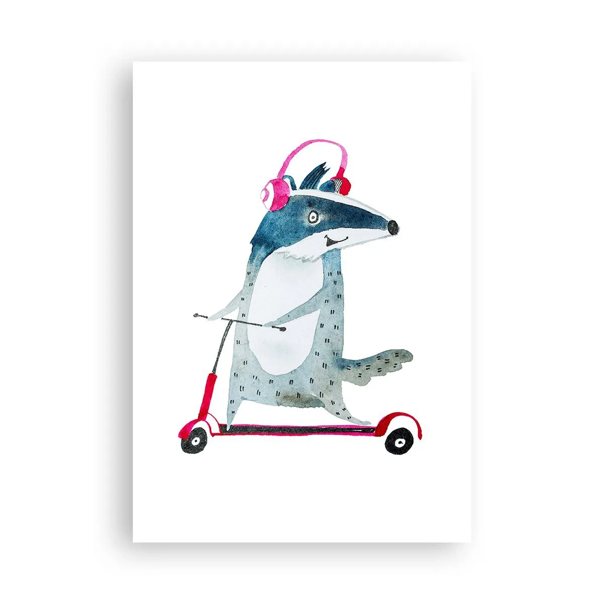 Poster - Joys of a Badger - 70x100 cm